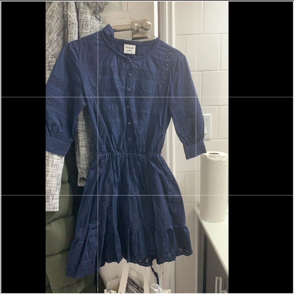 Aritzia navy dress